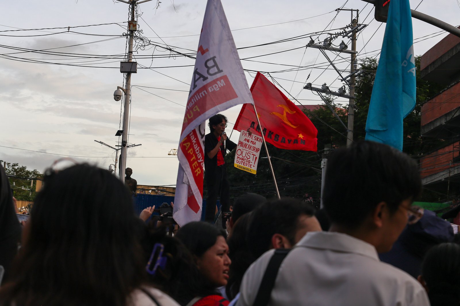 Students and your organization along U-Belt and Taft Avenue march to Mendiola on Friday afternoon, 21 November 2025, for the national day of walkout. They are calling for the resignation of President Ferdinand Marcos Jr. and Vice-President Sara Duterte and all public officials involved in the massive corruption.
