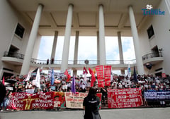UP Diliman students protest flood control scandal