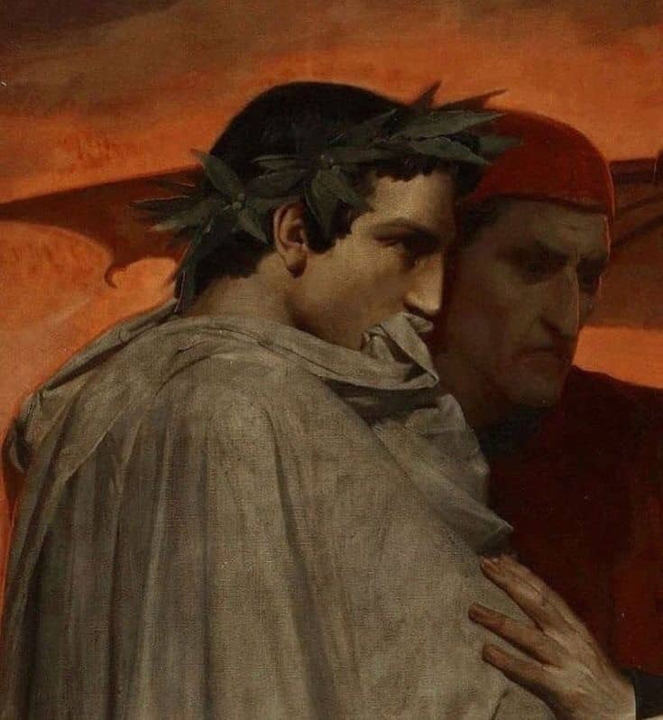"Dante and Virgil in Hell," 1850 oil painting by William-Adolphe Bouguereau.