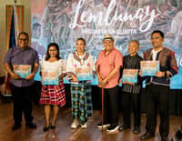 TEODORO, Legarda, Almario and distinguished guests with copies of 'Lemlunay: Paggunita sa Gunita.'