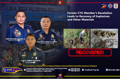 Tip from former CTG member leads to recovery of explosives in Nueva Ecija