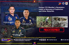 Tip from former CTG member leads to recovery of explosives in Nueva Ecija