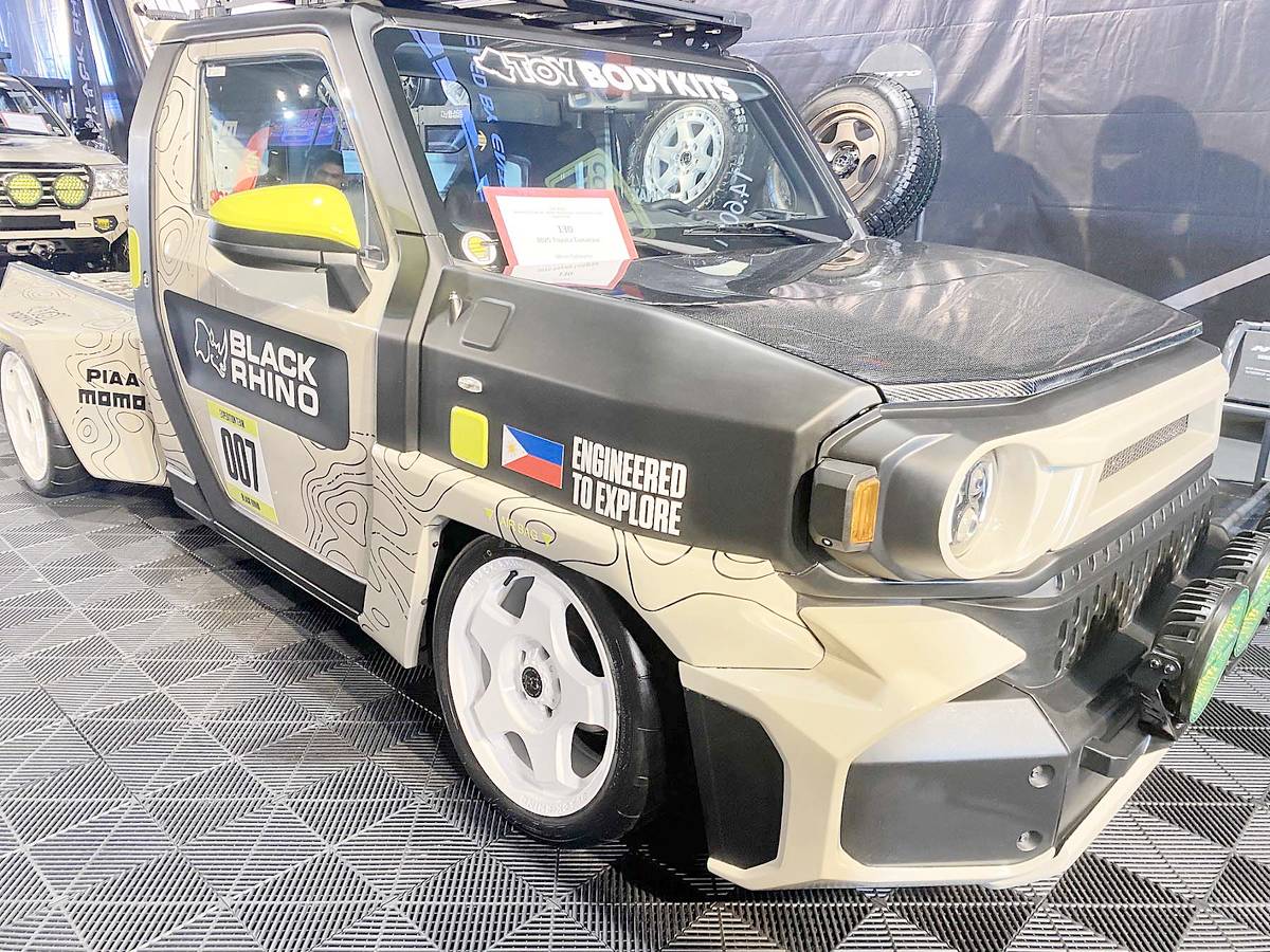 THE modified Toyota Tamaraw at the Manila Auto Saloon.
