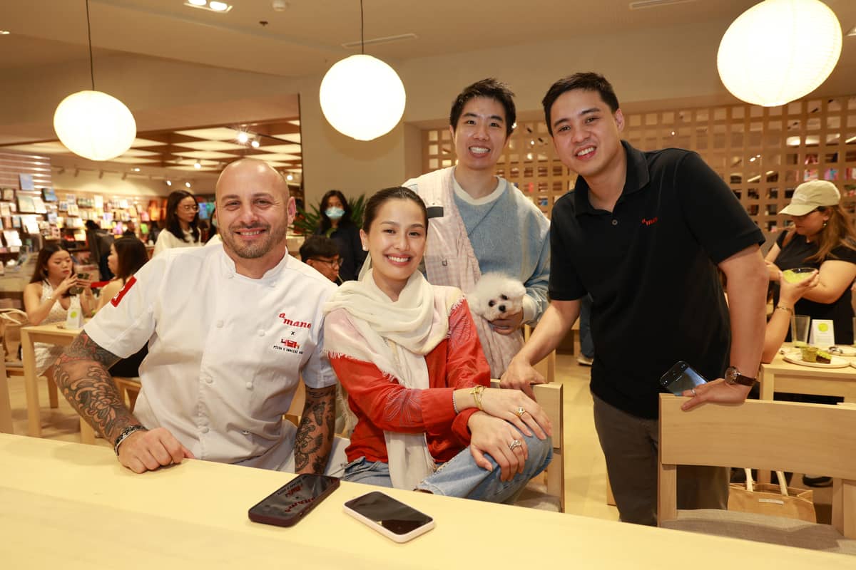 Michele Crichirillo, Carmela and Amado Fores and George Tan.