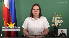 Sara urges Filipinos to discover joy of reading