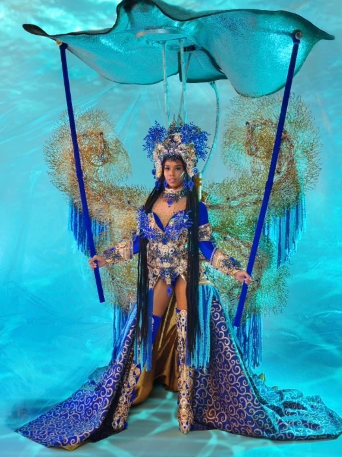 Miss Cayman Islands’ costume by Patrick Isorena.