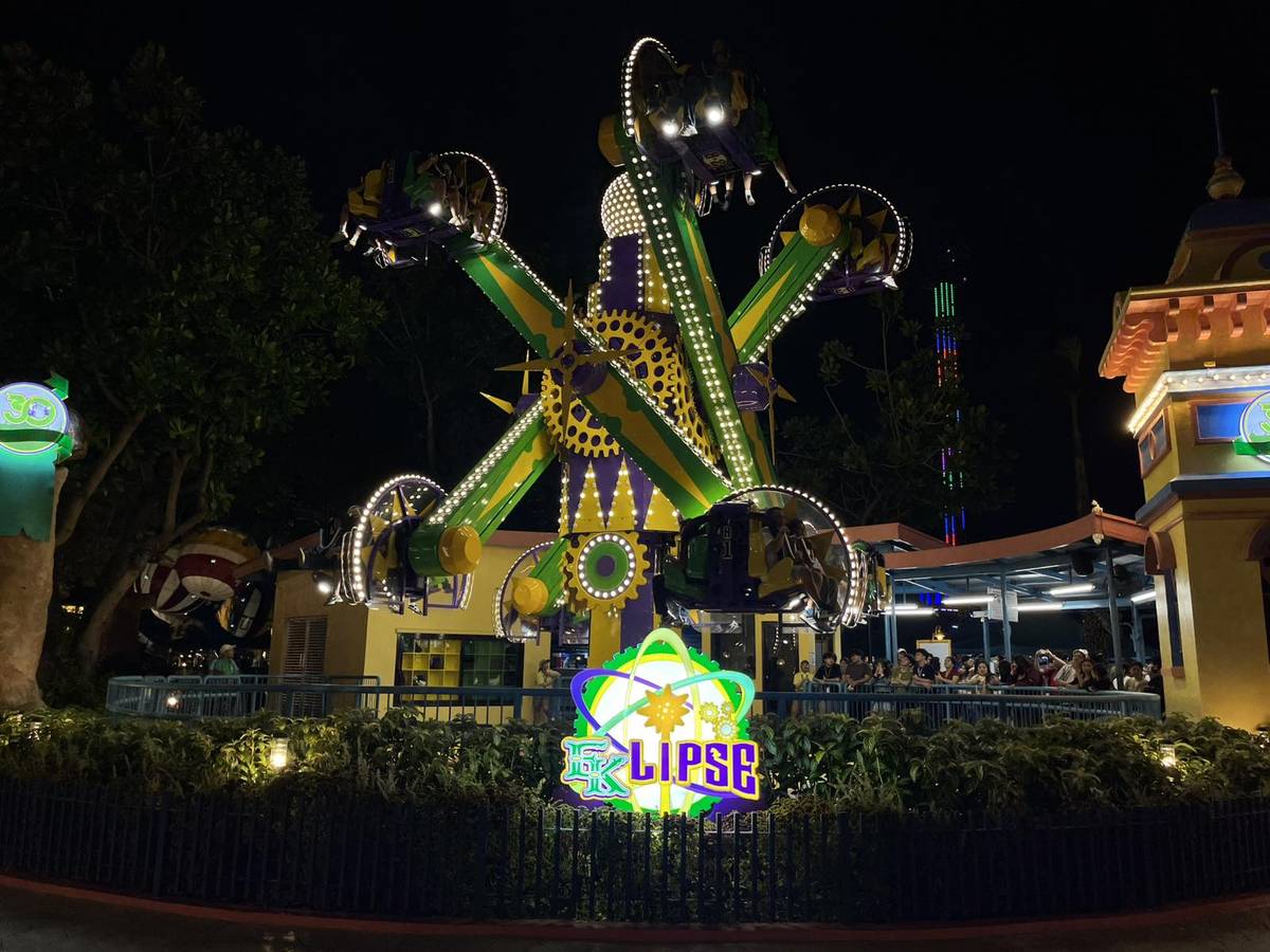 One of the new features of Enchanted Kingdom — the EKlipse that opened in March 2025.