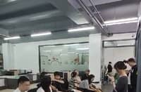 CHINESE nationals inside the raided office at the Sunland Building along Casal Street.