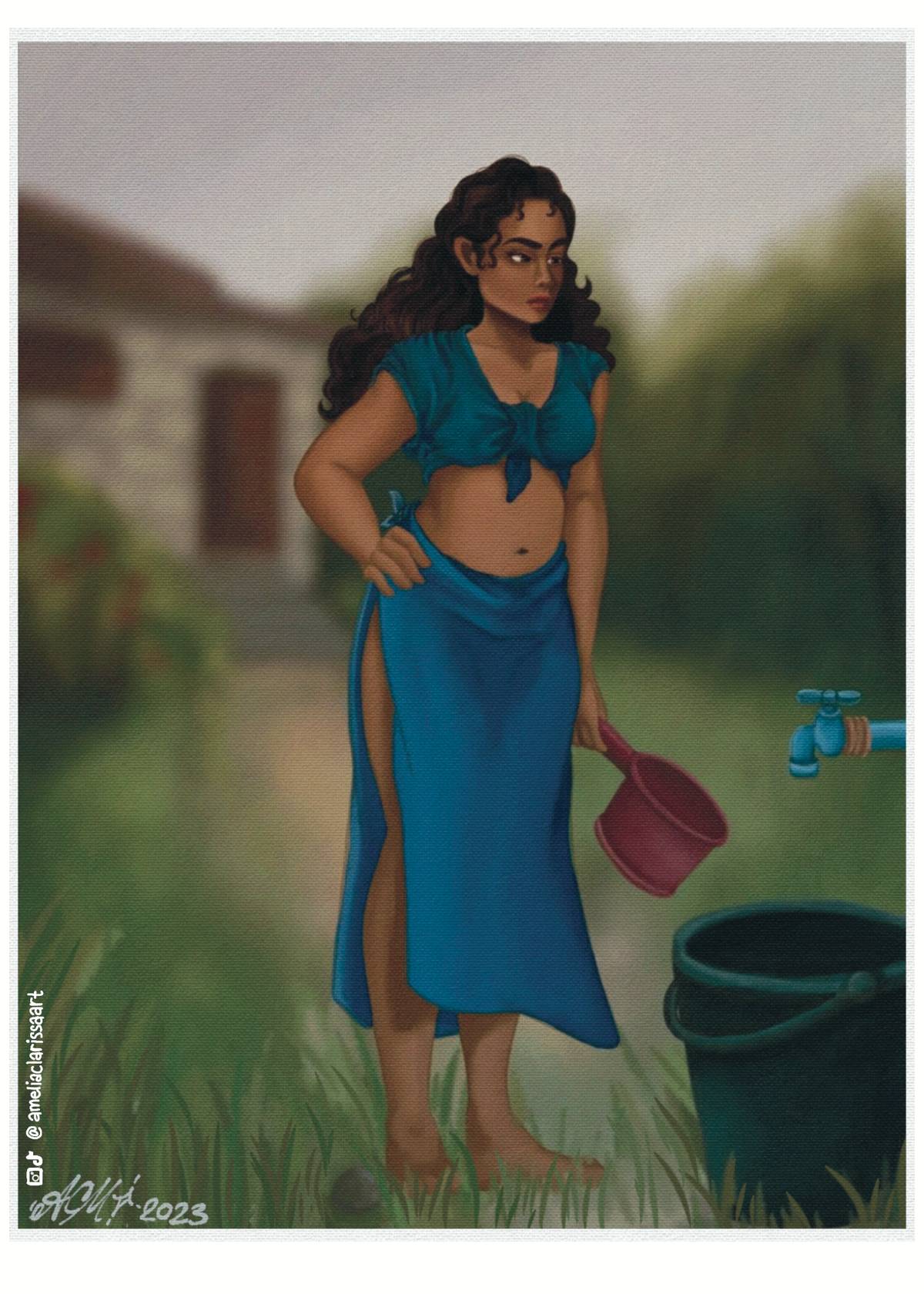 "IGIB: Waiting for Life," 2023 digital painting by Amelia Clarissa de Luna Monasterial.