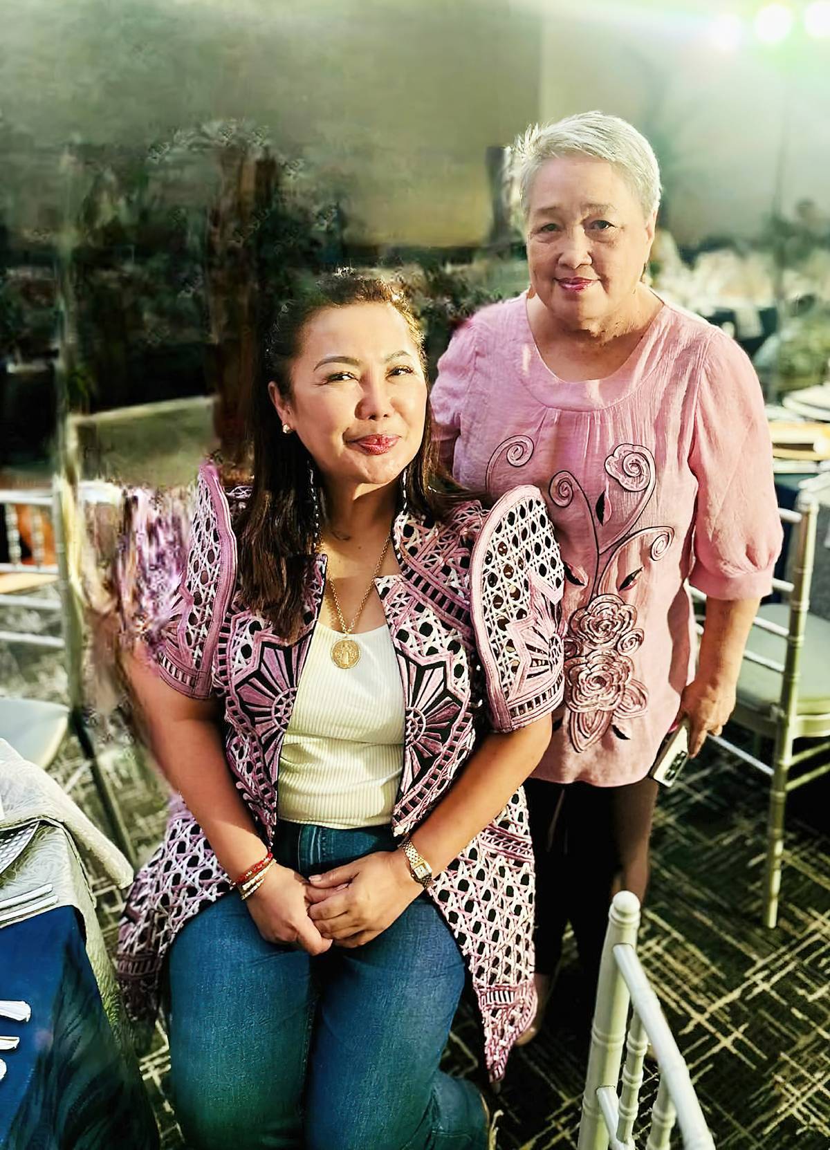 Cebu Governor Pam Baricuatro and Emma Villarante.