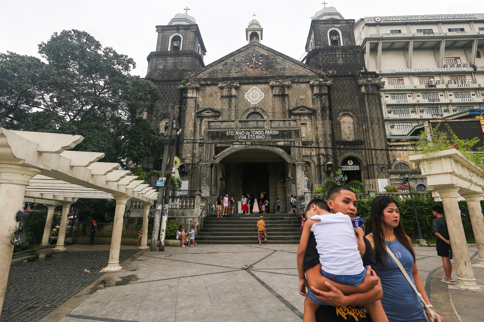 Scenes at the Archdiocesan Shrine and Parish of Santo Niño de Tondo in Manila on Friday afternoon, 25 November 2025. 

Pope Leo XIV has elevated the shrine to the rank of Minor Basilica through a decree dated November 9, 2025, the Feast of the Dedication of the Lateran Basilica in Rome.