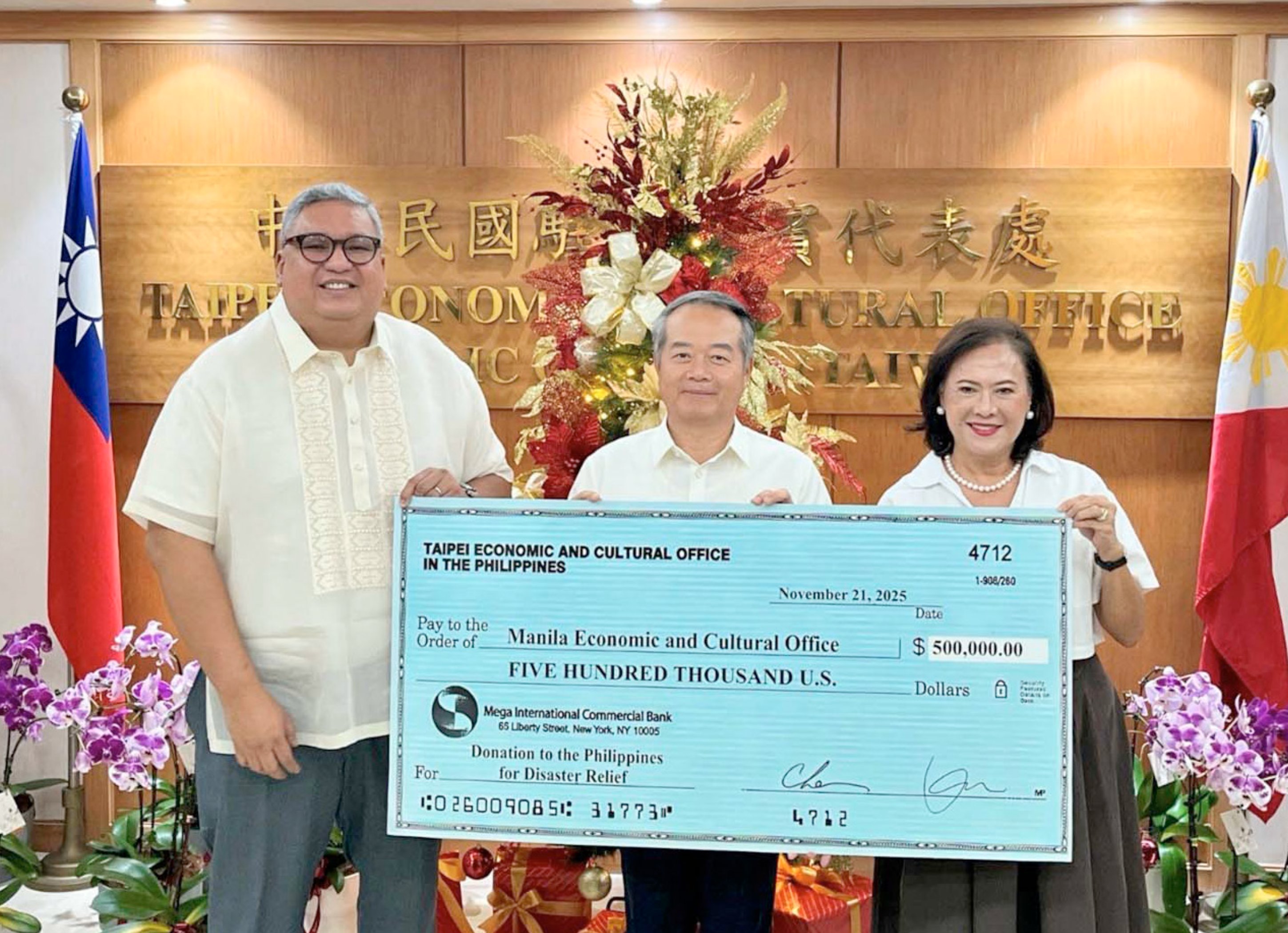 Taiwan provides support to Phl disaster recovery efforts