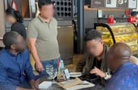 THE National Bureau of Investigation-Pampanga District Office, together with units from the Philippine Air Force and the Clark Development Corporation-Public Safety Division, arrested two Cameroonian nationals in an entrapment operation on 20 November.
