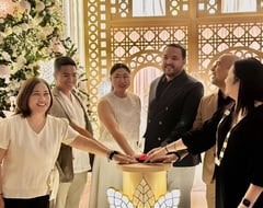Handcrafted capiz décor evokes festive warmth