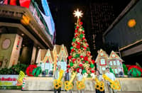 BGC IS LIT UP IN RED AND GOLD FOR A HIGH STREET HOLIDAY