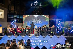 Shining, ‘glimmering’ and splendid: Evia’s 45-foot Christmas tree lights up the night