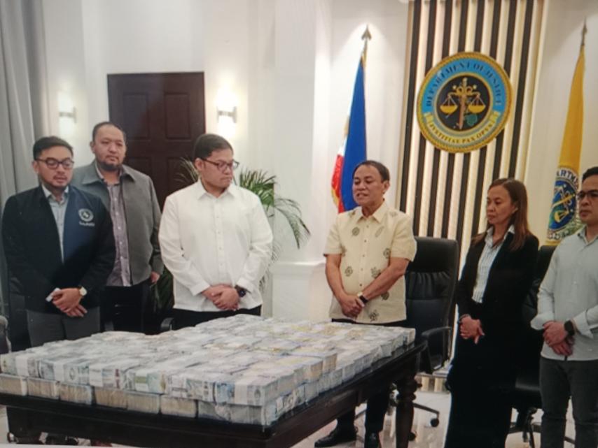 DOJ acting chief confirms return of P110M by ex-Bulacan engineer Alcantara