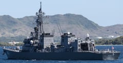 Japanese destroyer docks in Subic Bay Freeport
