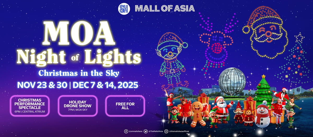 Catch the MOA Night of Lights on November 23, 30, December 7, and 14