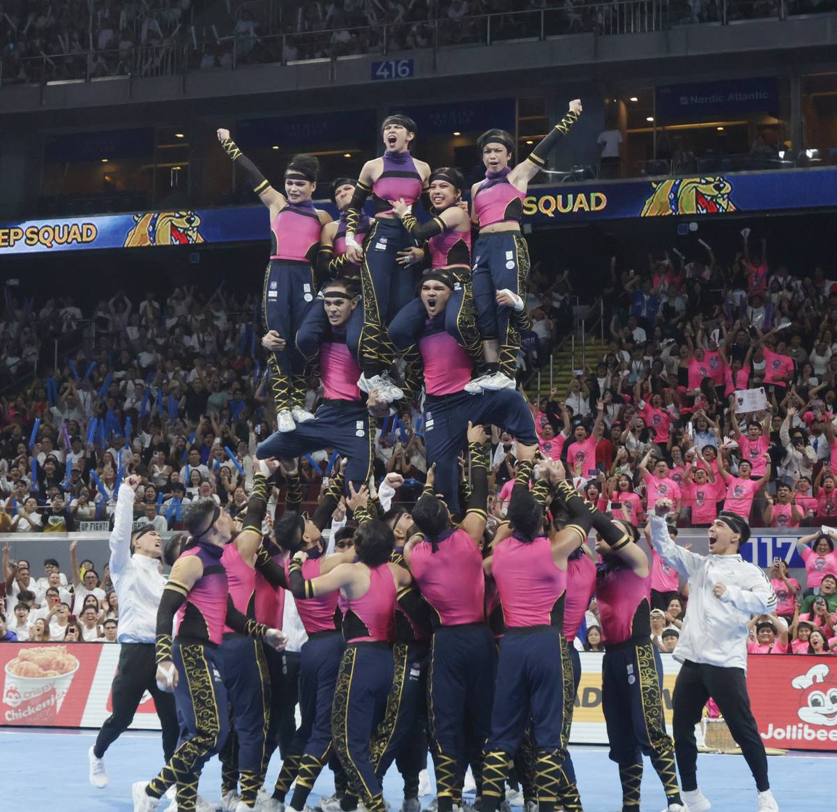 The NU Pep Squad shows why Season 88 of the UAAP cheerdance competitions belongs to them Saturday at the Mall of Asia Arena.