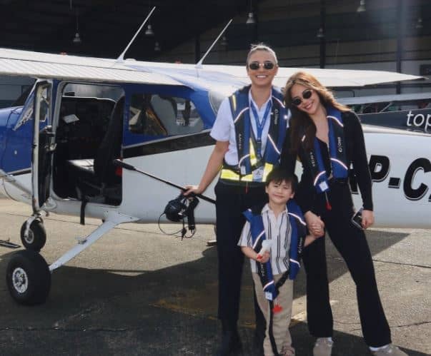 KLEA Pineda with Janella Salvador and her son.