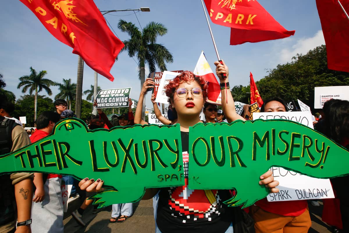 So-called 'nepo babies' did not escape the ire of Trillion-Peso Protest participants at Luneta, where searing placards accused the privileged offspring of dining on stolen fortunes and basking in power built on other people’s misery.