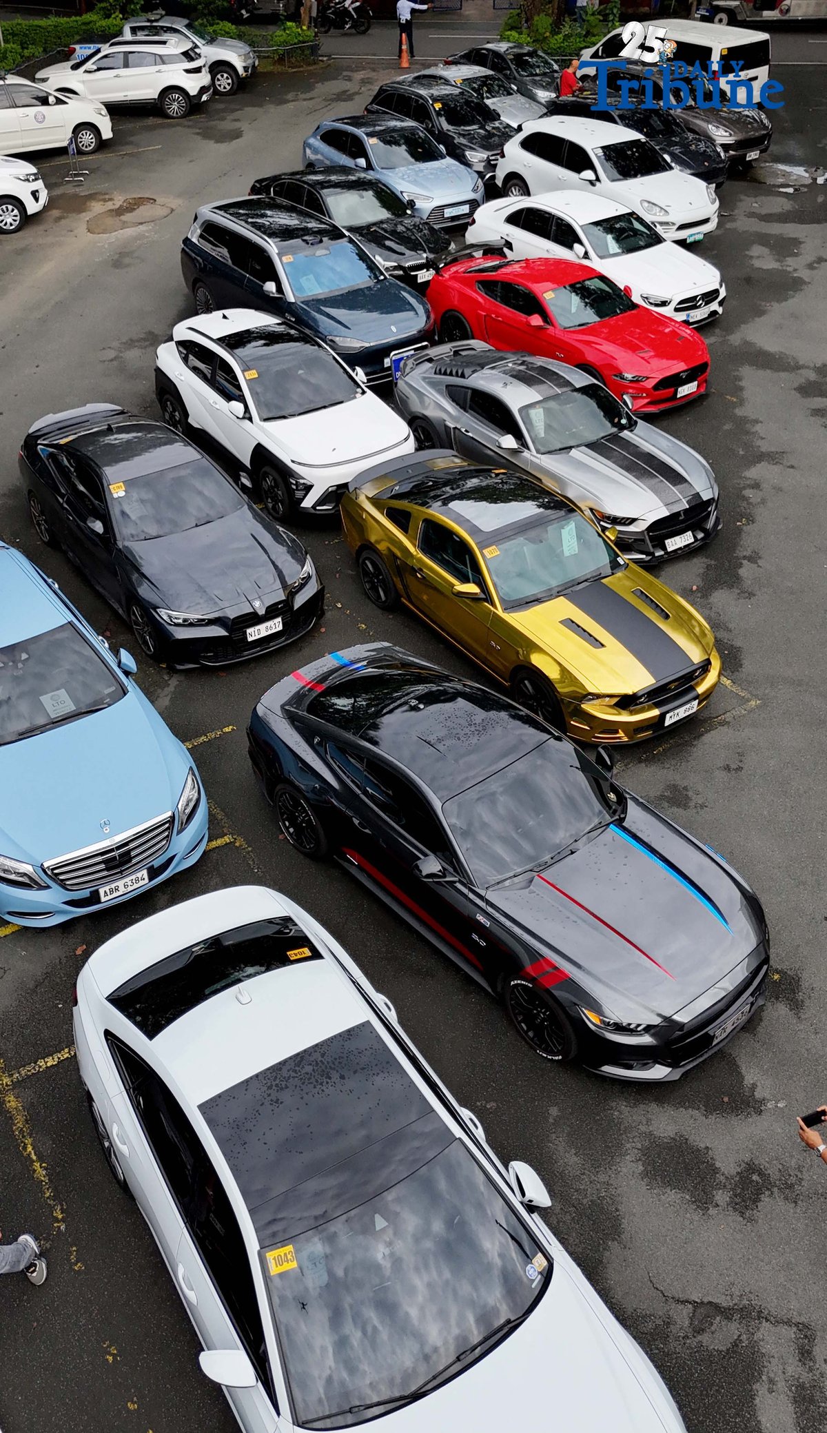 (December 01 2025) The Land Transportation Office Chief Assistant Secretary Marcus Lacanilao present to the media the more than 20  luxury cars impounded at LTO office in Quezon City on Monday December 1 2025, following the agency's operation in National Capital Region over the weekend.  LTO Chief Marcus Lacanilao highlighted that the majority of the violations involved unregistered cars and drivers lacking valid licenses. Photo/Analy Labor