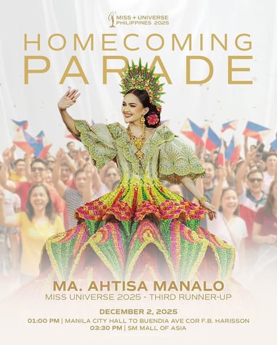 Ahtisa Manalo’s homecoming: What you need to know about her grand parade