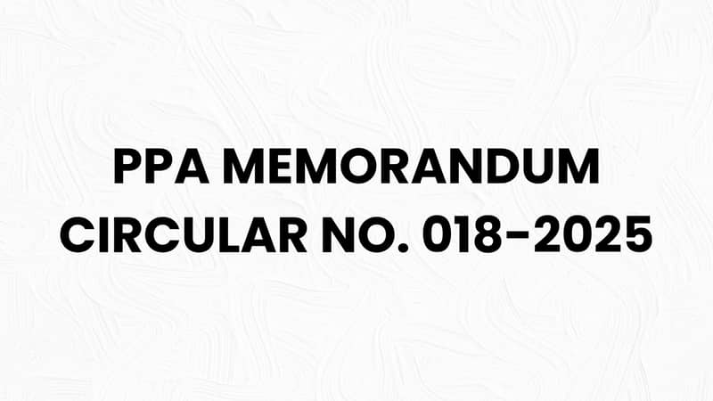 PPA Memorandum Circular No. 018-2025
