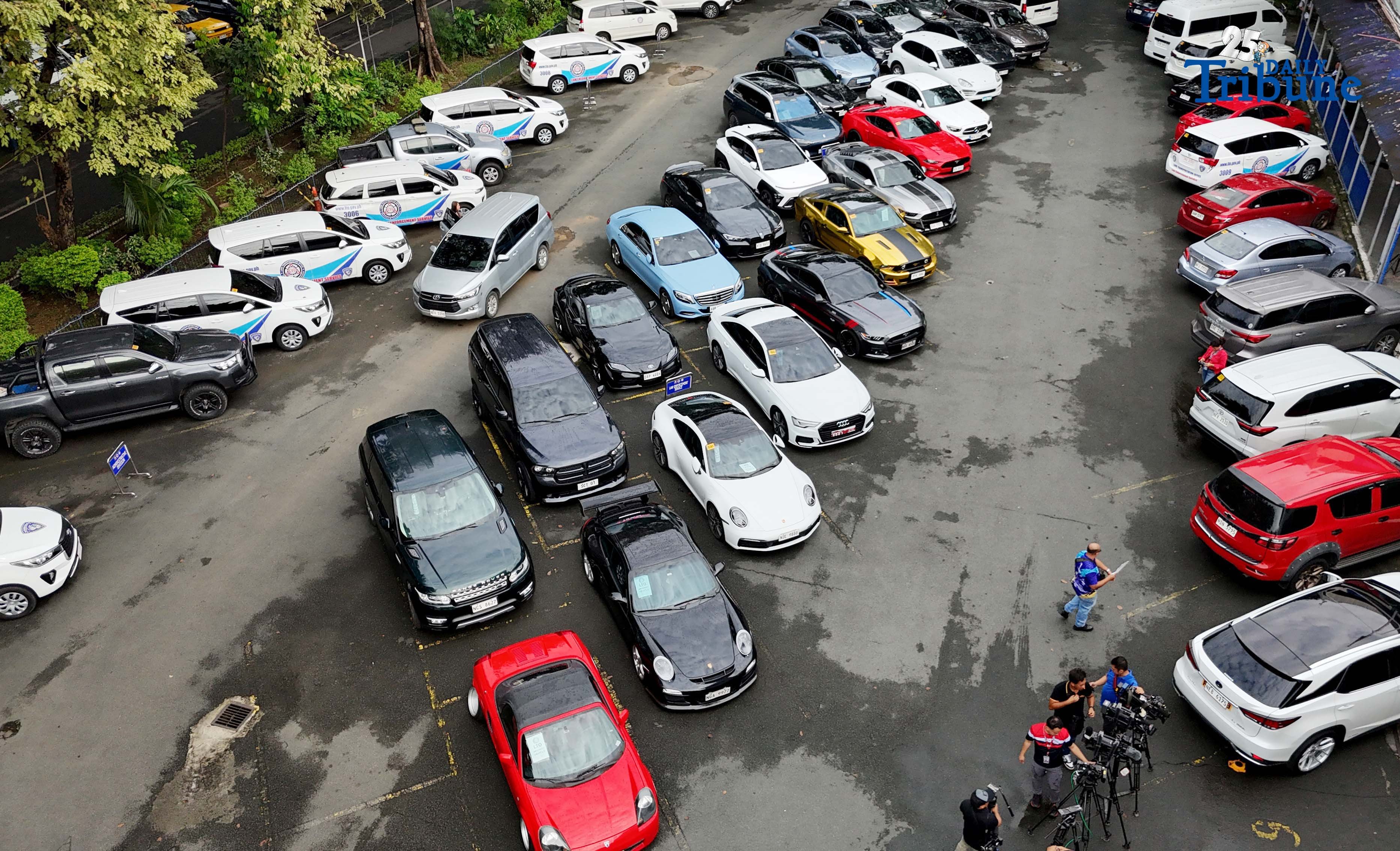 LTO impounds 20 luxury cars in weekend sweep