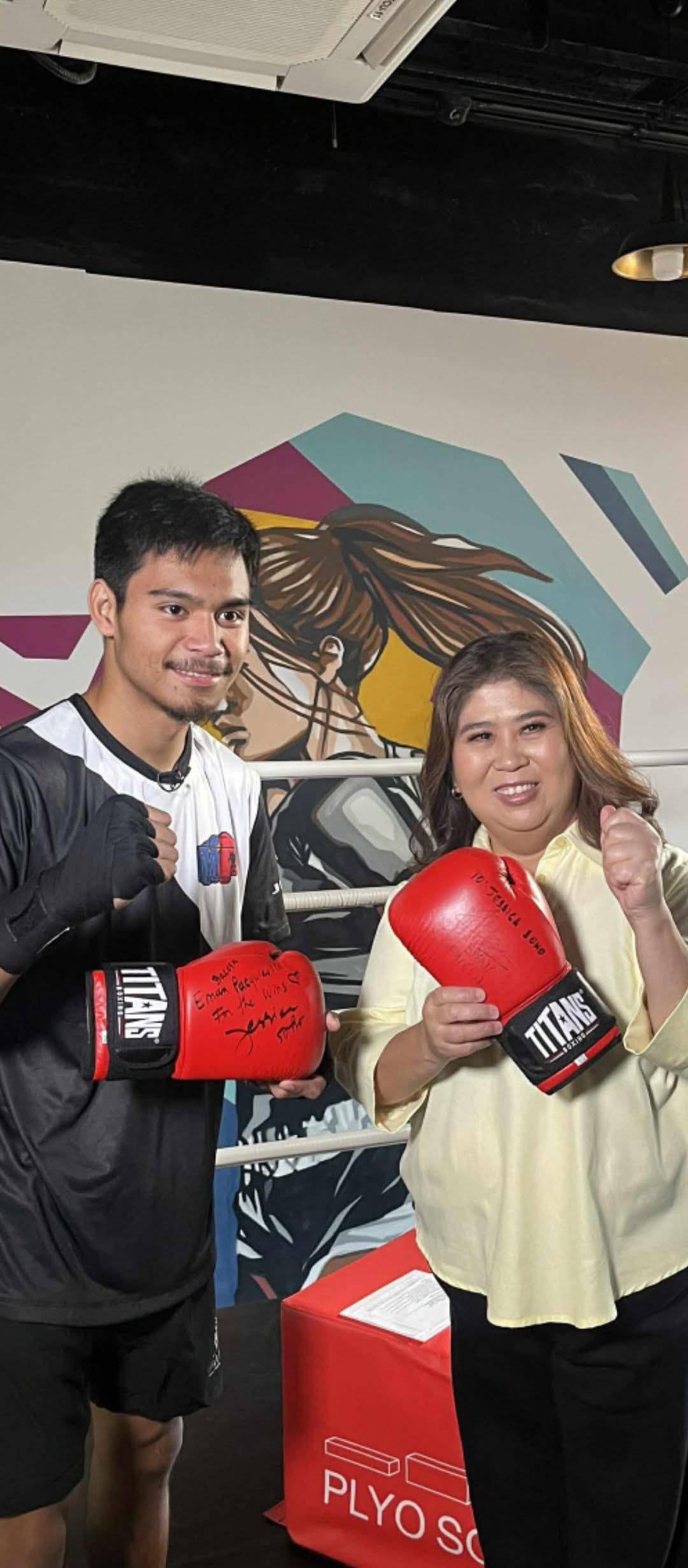EMAN Bacosa with Jessica Soho.