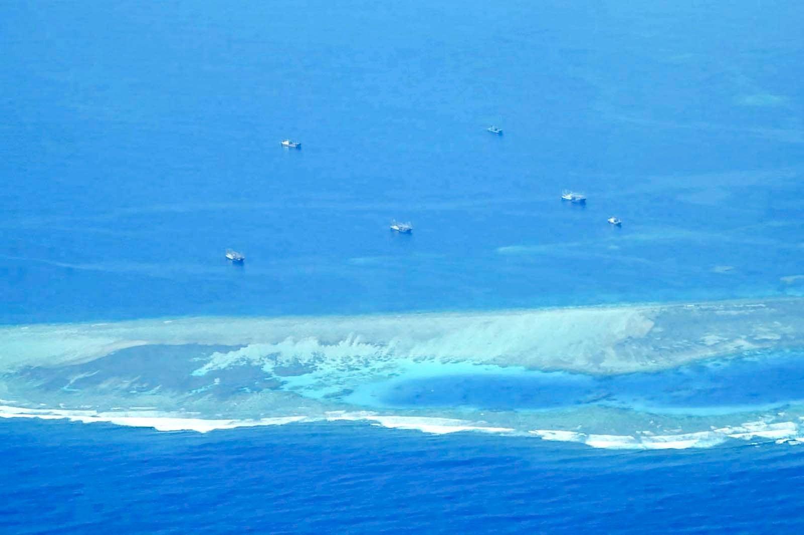 SWARM of Chinese vessels seen in the past within the West Philippine Sea.