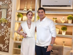 The Manzanos hold a Thanksgiving party for the entertainment press
