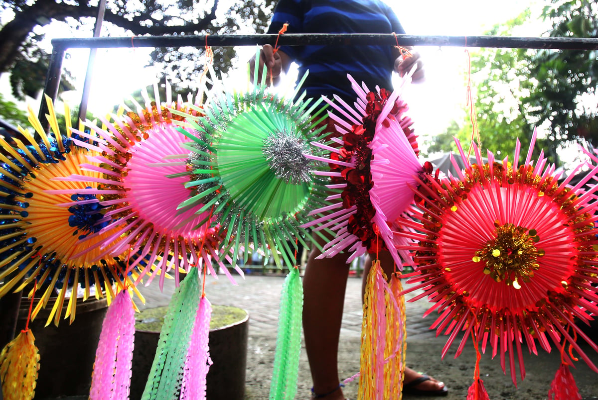 Straw lanterns