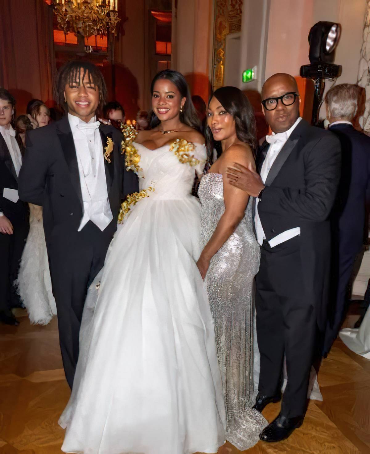 BRONWYN Vance posing with her proud parents, Angela Bassett and Courtney B. Vance, and brother Slater Vance.