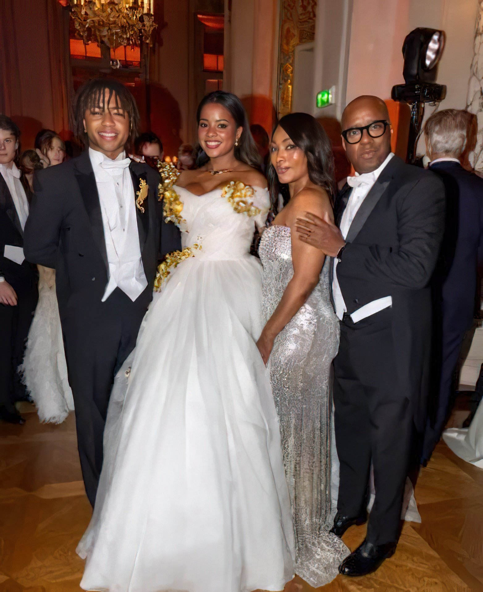 BRONWYN Vance posing with her proud parents, Angela Bassett and Courtney B. Vance, and brother Slater Vance.