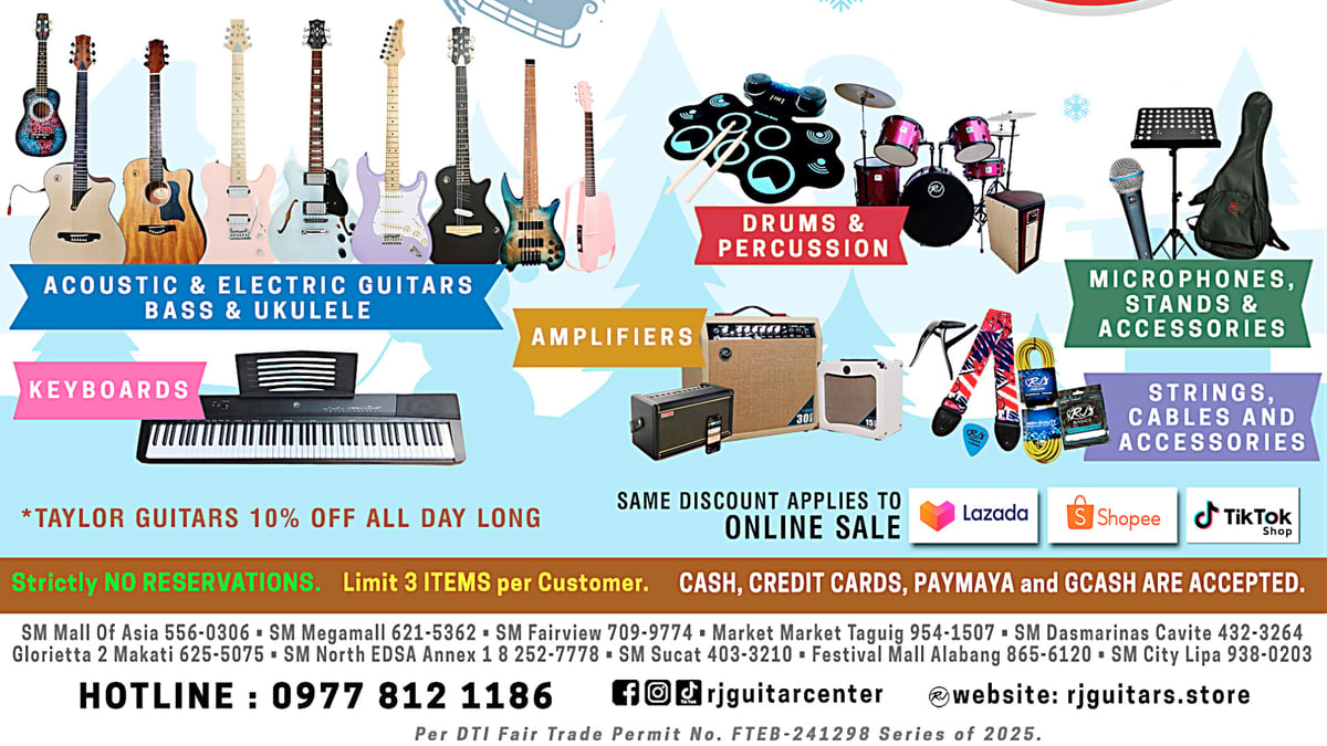 RJ Guitar Center: Christmas Sale