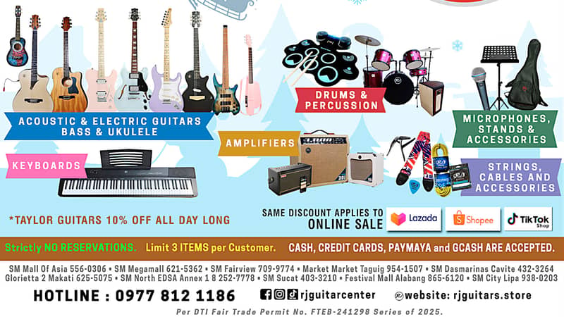 RJ Guitar Center: Christmas Sale