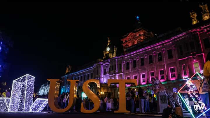 UST welcomes the Paskuhan season with the opening of the campus lights with this year's theme as Encantandia.