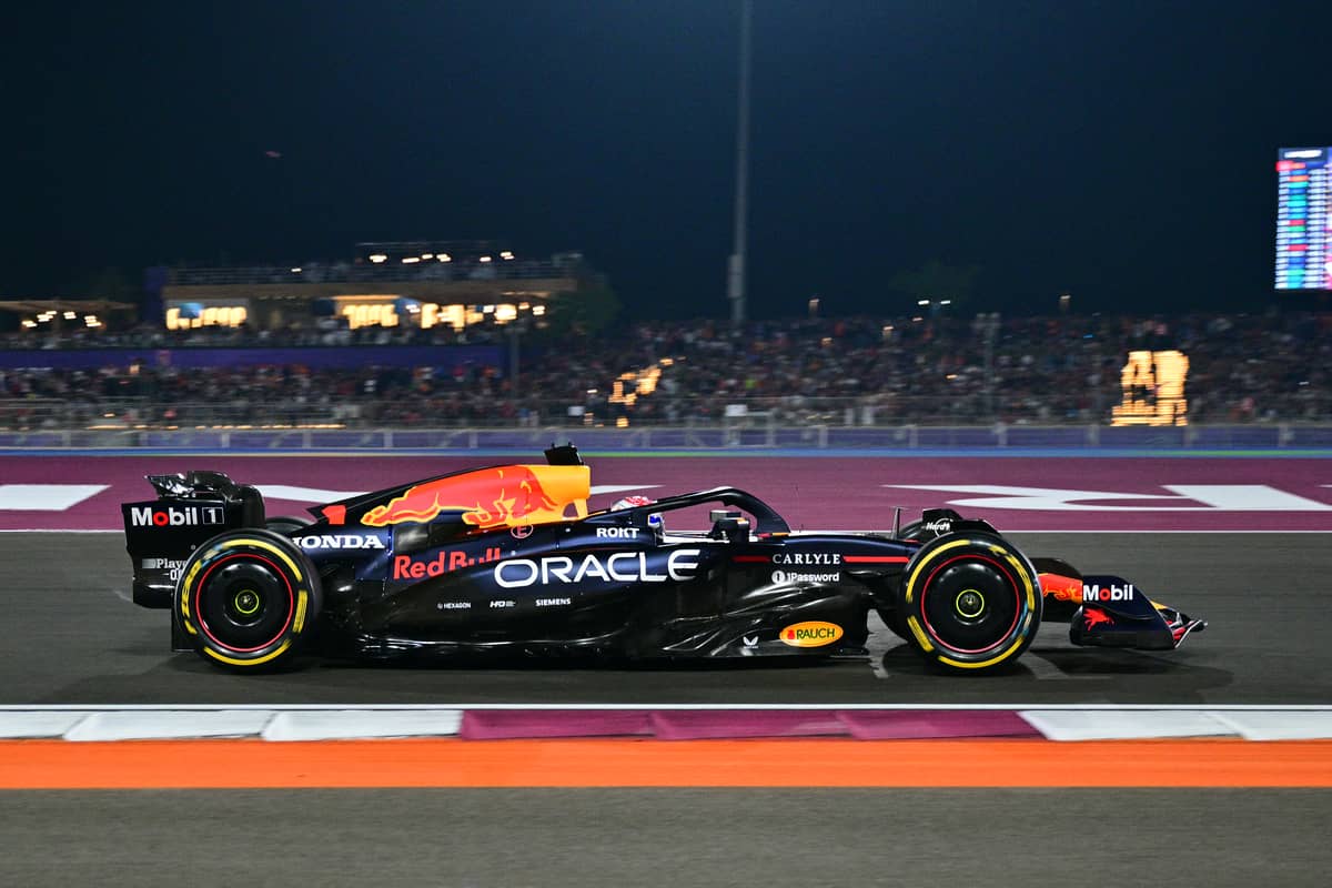 MAX Verstappen charges on in his Red Bull during the Qatar Grand Prix.