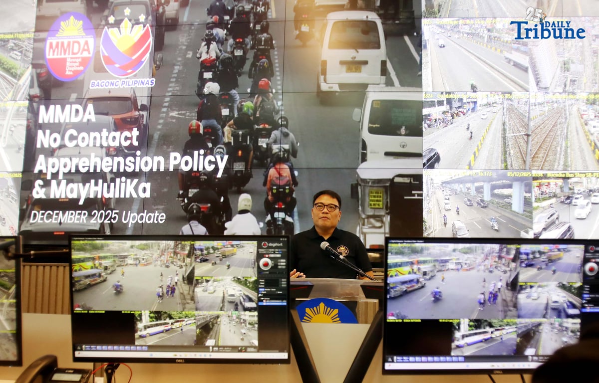 (December 05 2025) Metropolitan Manila Development Authority MMDA Chairman Atty. Don Artes, present the new features of the May Huli Ka website, a web-based platform that enables vehicle owners to conveniently check traffic violations under the agency's No Contact Apprehension Policy, held at MMDA office in Pasig City on Friday December 5 2025. Photo/Analy Labor
