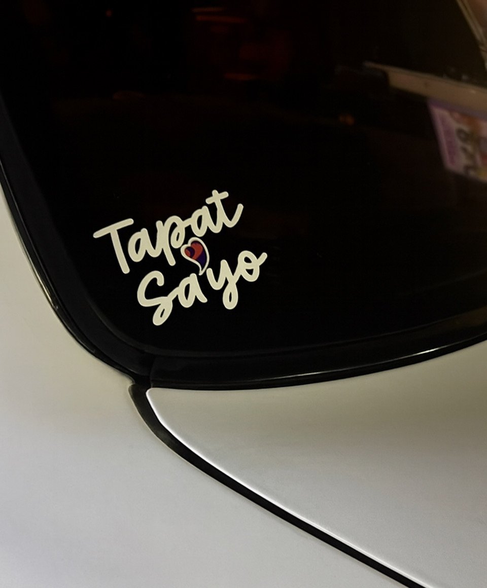 ‘Tapat Sa’yo’ sticker seen on vehicles