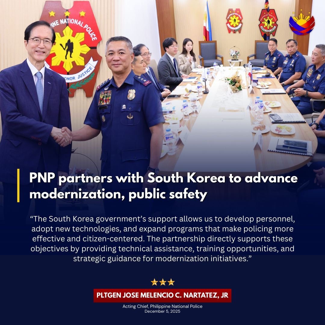 PNP, South Korea expand ties on modernization, public safety