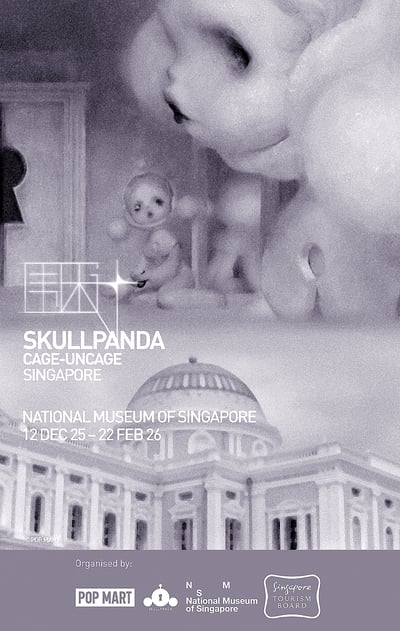 The Skullpanda exhibit opens in Singapore