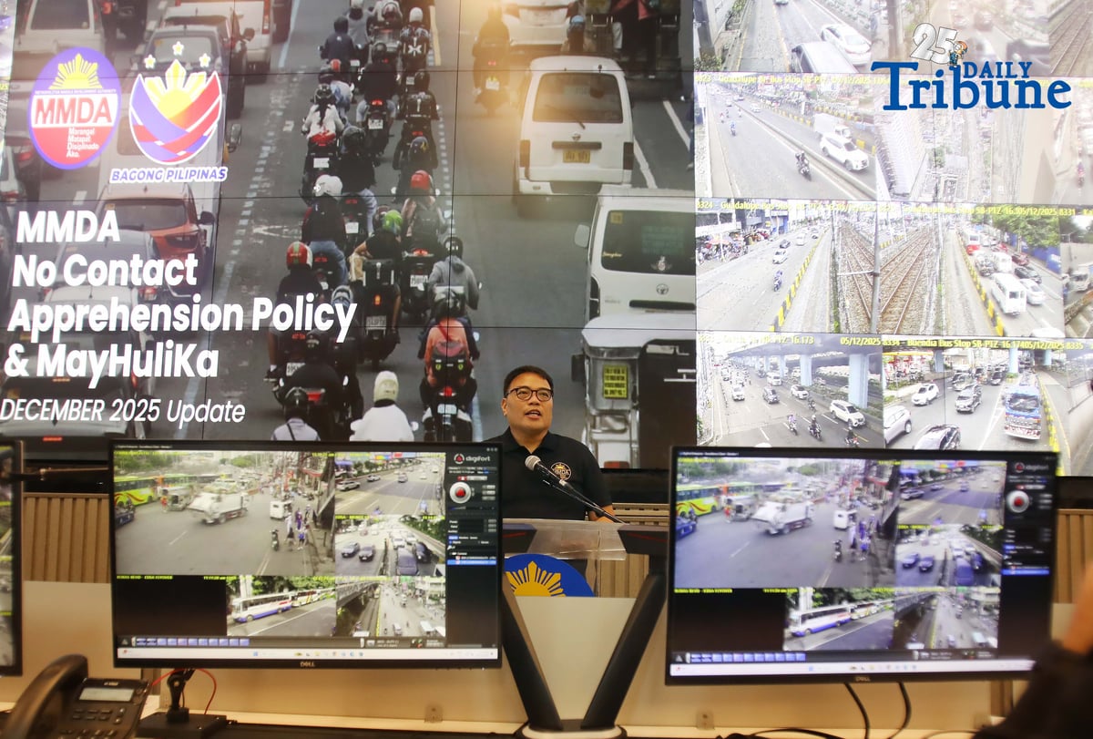 (December 05 2025) Metropolitan Manila Development Authority MMDA Chairman Atty. Don Artes, present the new features of the May Huli Ka website, a web-based platform that enables vehicle owners to conveniently check traffic violations under the agency's No Contact Apprehension Policy, held at MMDA office in Pasig City on Friday December 5 2025. Photo/Analy Labor