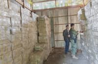 POLICE seize nearly P20 million worth of smuggled cigarettes and suspected shabu in a pre-dawn operation in Sitio Sudoy, Barangay Kinudalan early Thursday, while serving three search warrants against a local businessman who remains at large.