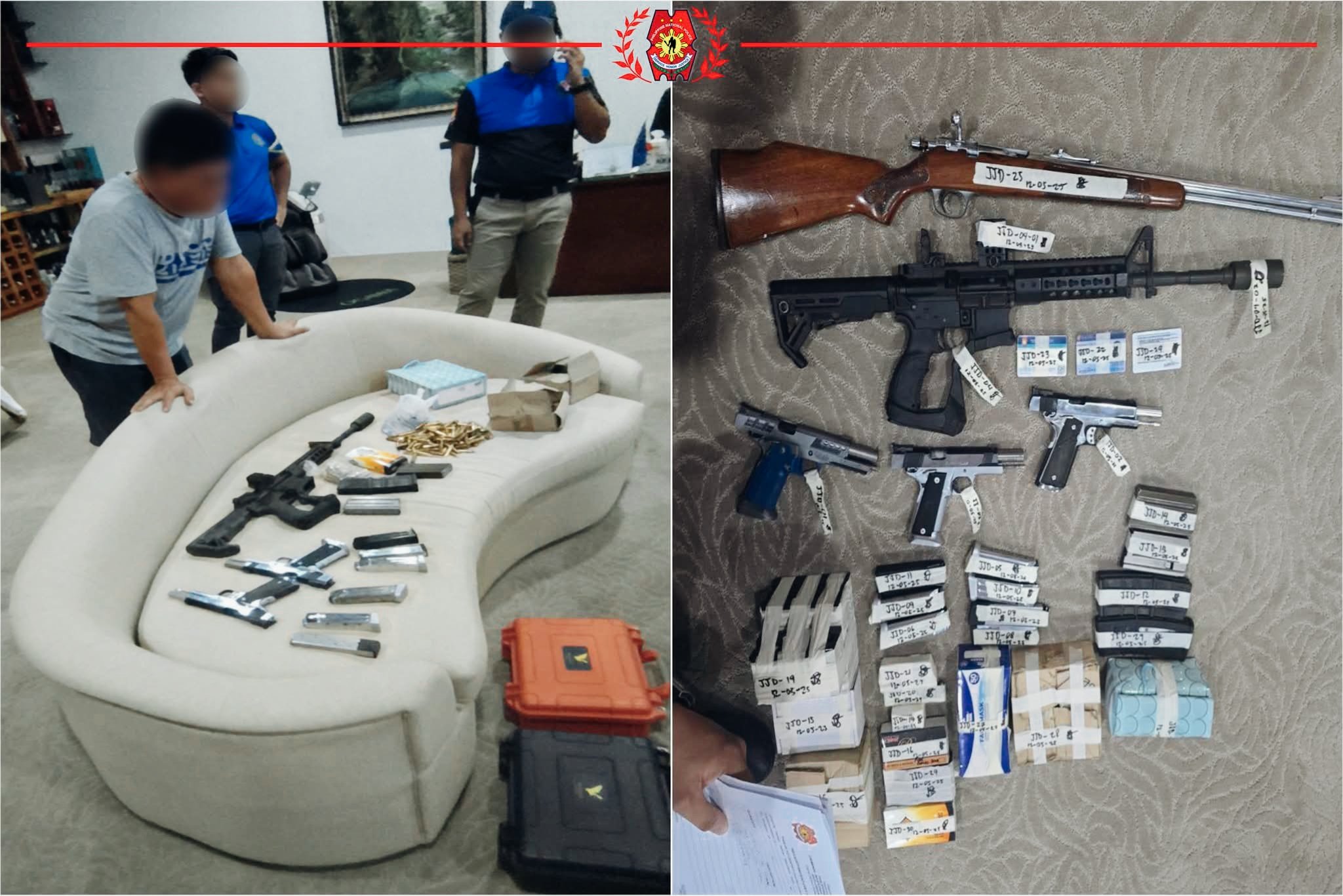 10 loose firearms seized, two suspects arrested in Tarlac operation