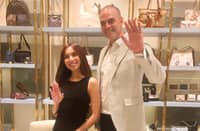 KYLINE Alcantara with an executive representing LYN.