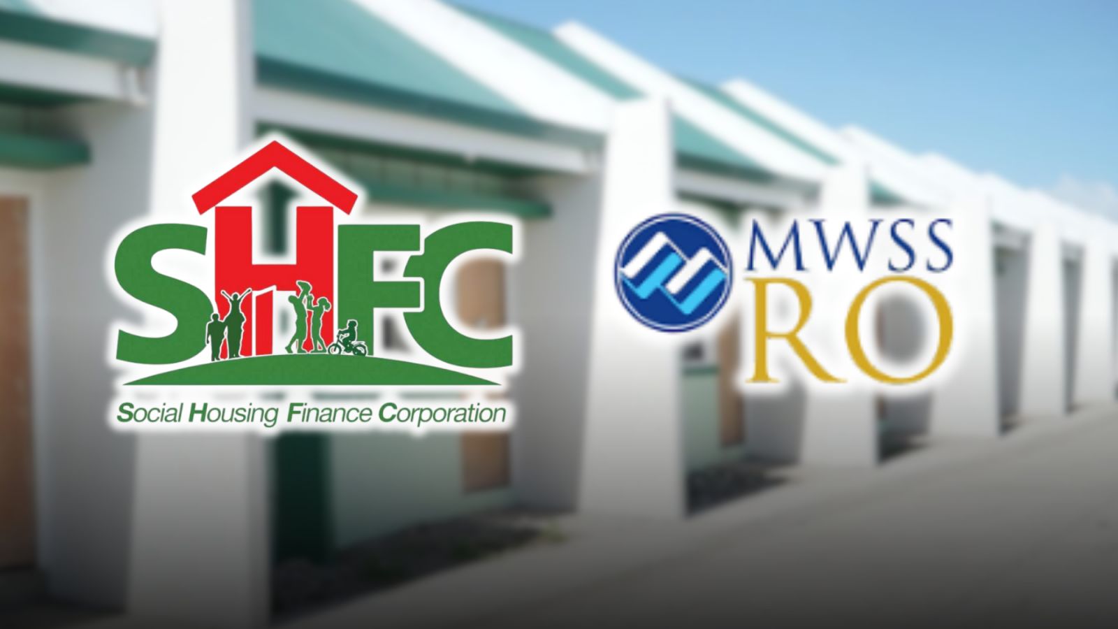 SHFC and MWSS RO formalize their partnership to provide discounted water bills for low-income families and urban poor communities.