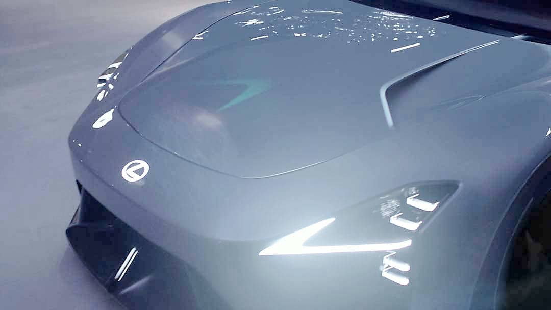UPFRONT captures the sharp lighting cues and clean front design of the Lexus concept.